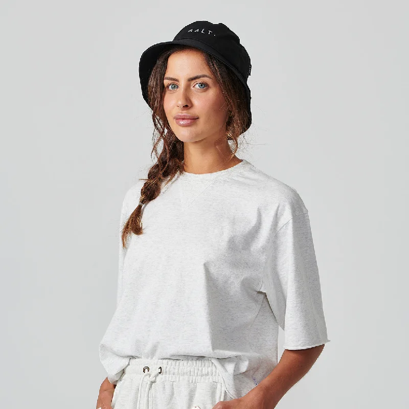 BOXY SHORT SLEEVE TEE White Marle