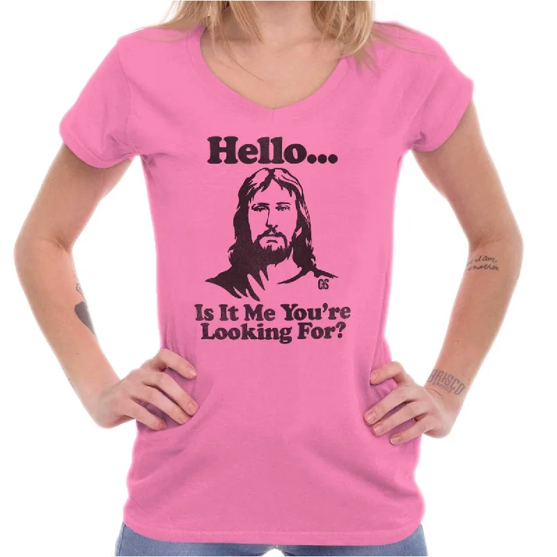 Jesus Richie Junior Fit V-Neck T Shirt