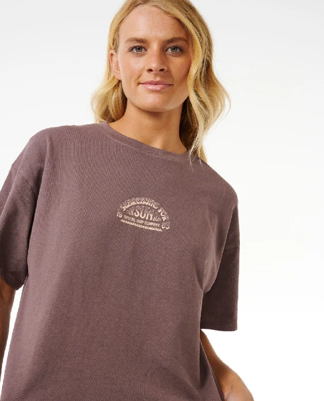 Rip Curl Cosmic Summer Heritage Tee-Eggplant