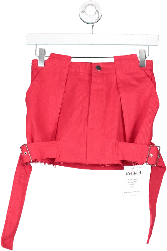 finesse Brielle Red Mini Skirt UK XS