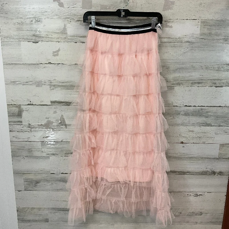 Skirt Maxi By Peach In Pink, Size: S