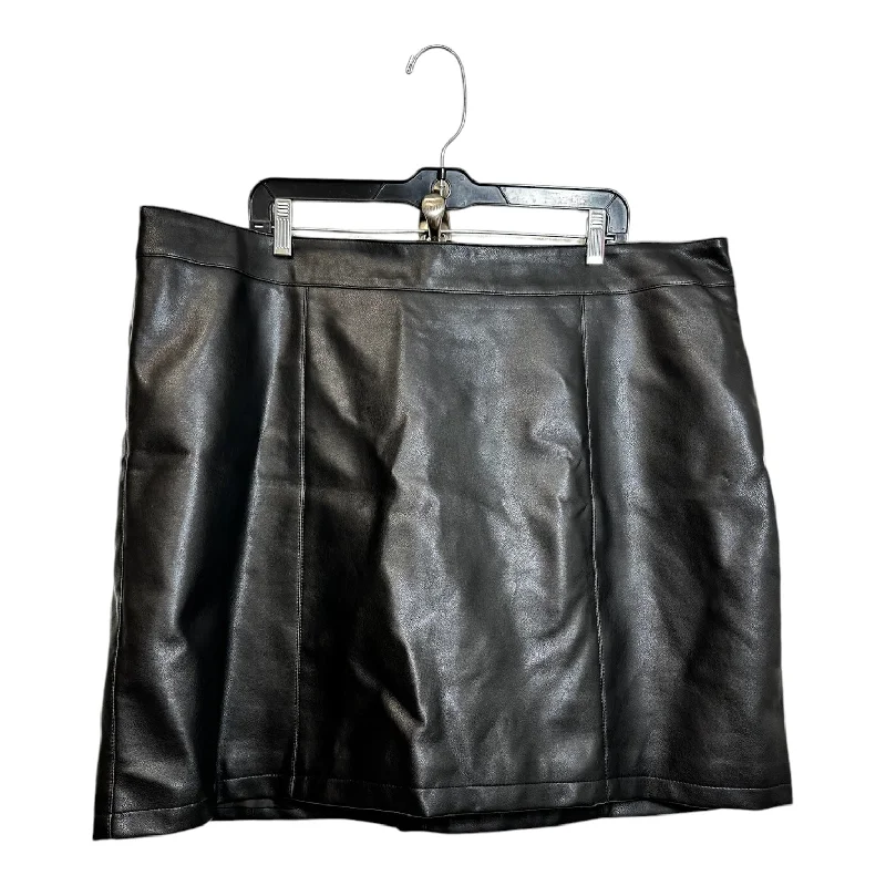 Skirt Mini & Short By Forever 21 In Black, Size: 3x