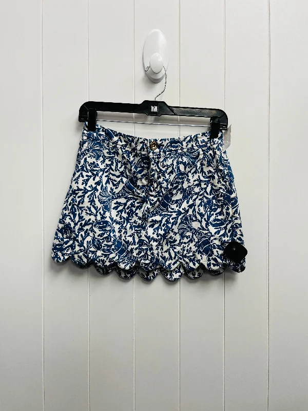 Skort By Lilly Pulitzer In Blue & White, Size: 00