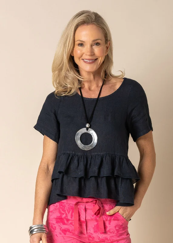 Fallon Top in Navy