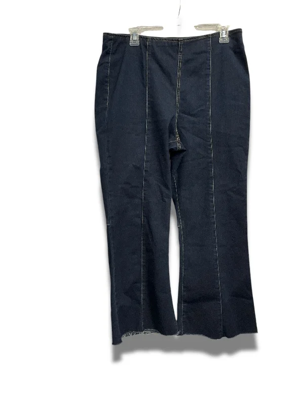 Jeans Flared By Inc In Blue Denim, Size: 14