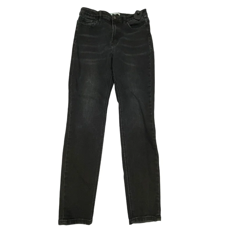 Jeans Skinny By Vervet In Black Denim, Size: 10