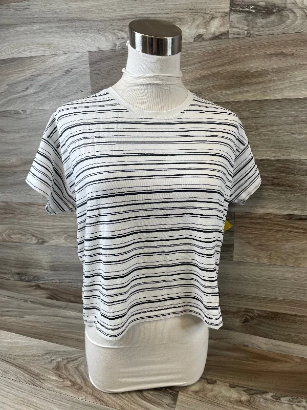 Top Short Sleeve By Lululemon In Striped Pattern, Size: S