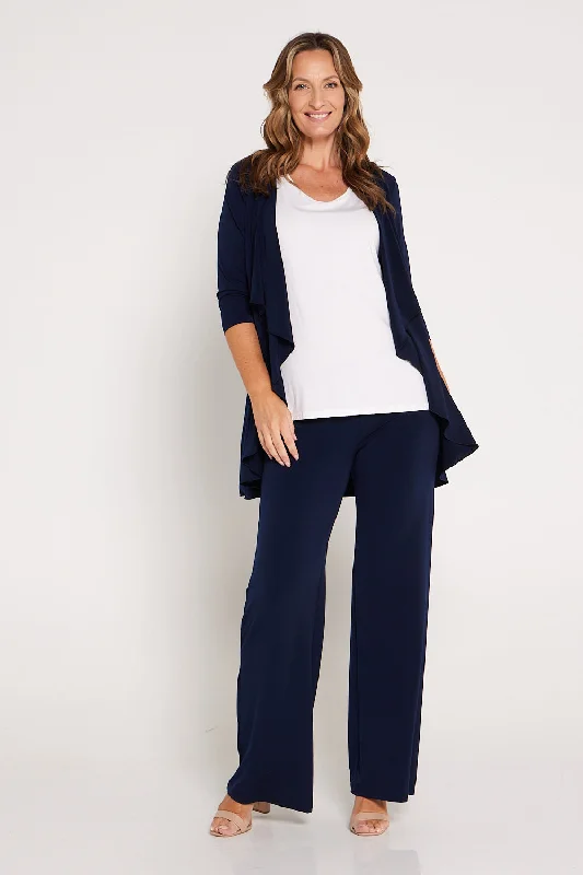 Kamala Wide Leg Pants - Navy