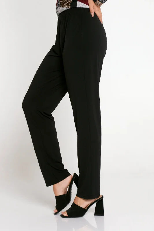 Gianna Lightweight Fleece Pants - Black