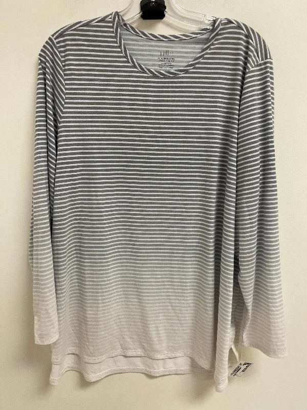 Top Long Sleeve By J. Jill In Grey, Size: Xl