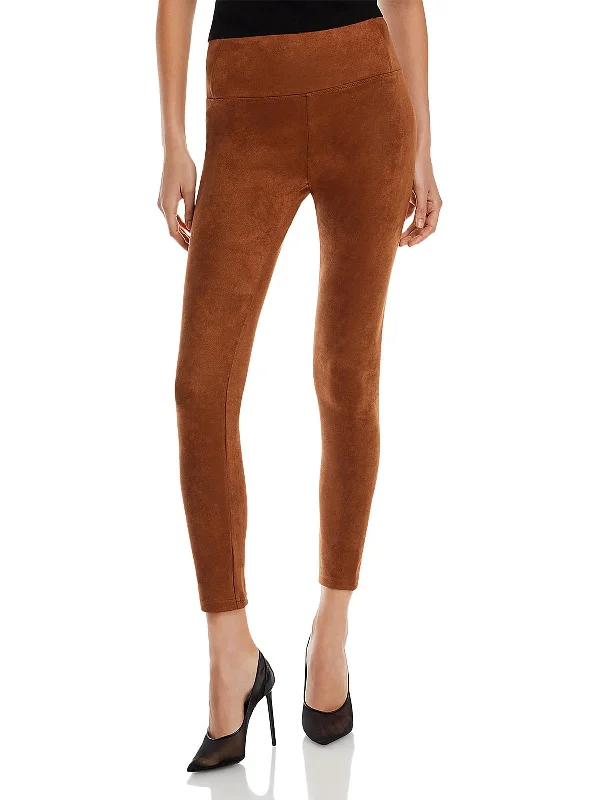 Womens High Rise Cropped Skinny Pants