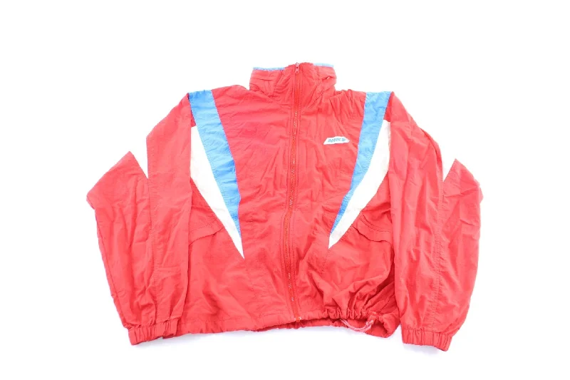 90's Nike Logo Red, Blue, & White Zip Up Jacket