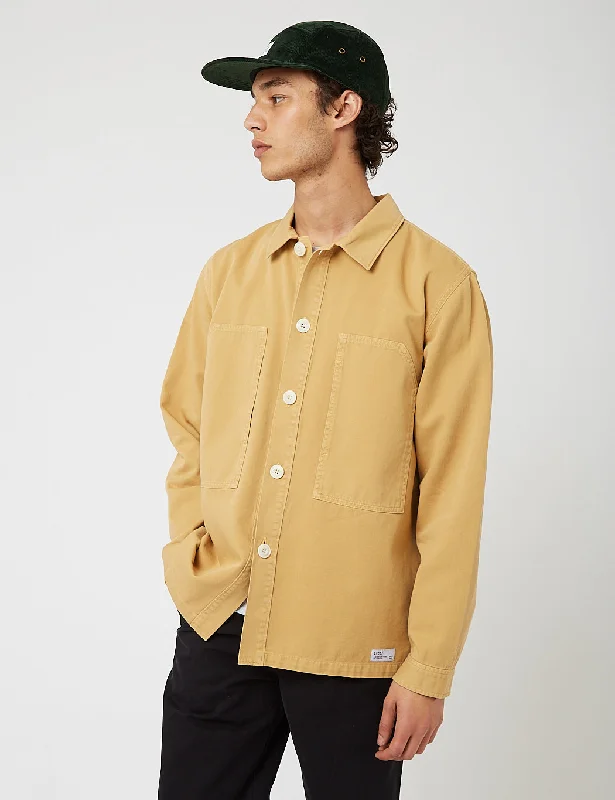 Bhode Box Shirt (Cotton Twill) - Beige