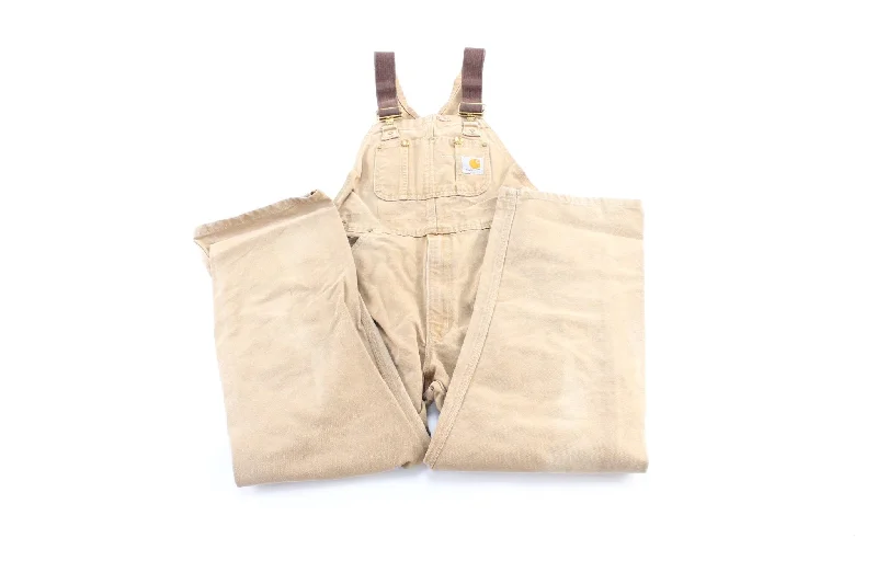 Carhartt Logo Patch Tan Overalls