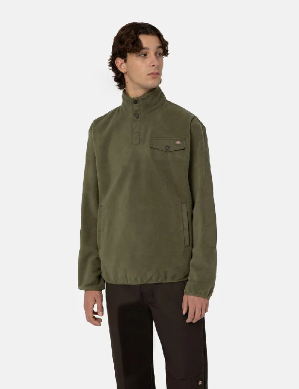 Dickies Port Allen Fleece Pullover - Military Green