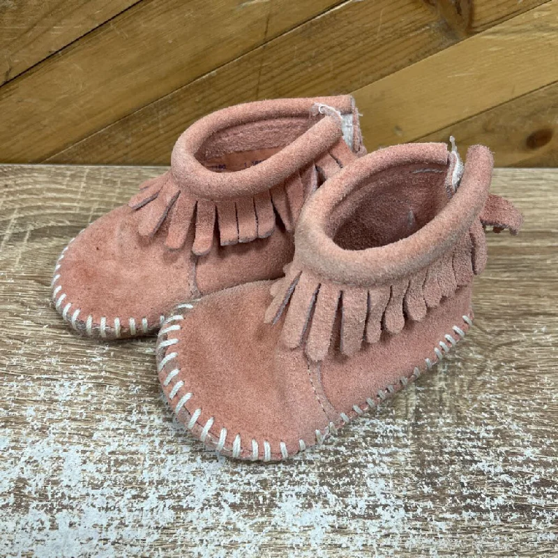 minnetonka- pink fringe boot- MSRP $50: PINK-children-9T