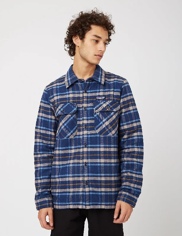 Patagonia Insulated Fjord Flannel Jacket - Independence New Navy