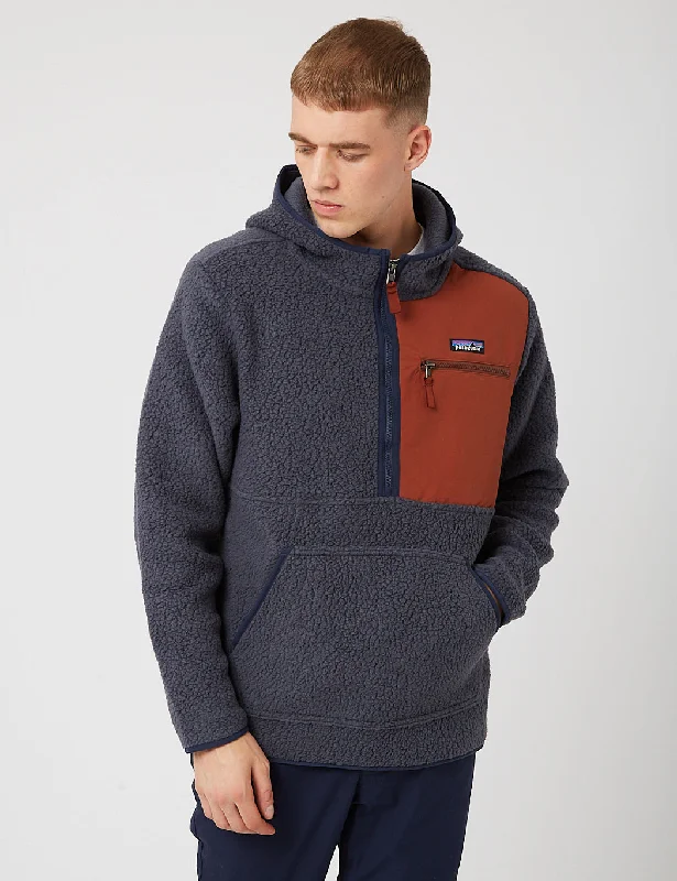 Patagonia Retro Pile Pullover Fleece Jacket - Smolder Blue