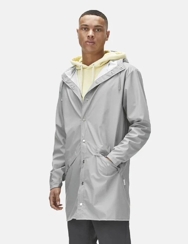 Rains Long Jacket - Stone