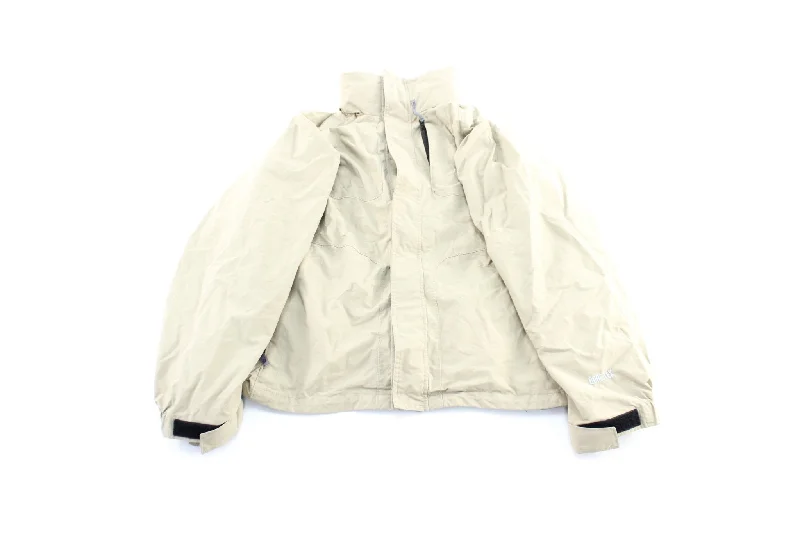 The North Face Embroidered Logo Beige Zip Up Jacket