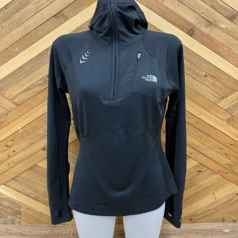 The North Face - Women's 1/4-Zip Hooded Baselayer Top - MSRP comp $130: Black-women-MD