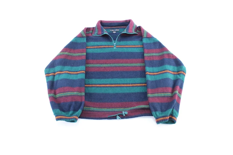 Vintage Pure Water Striped Fleece Pullover