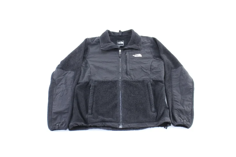 Women's The North Face Embroidered Logo Black Zip Up Jacket