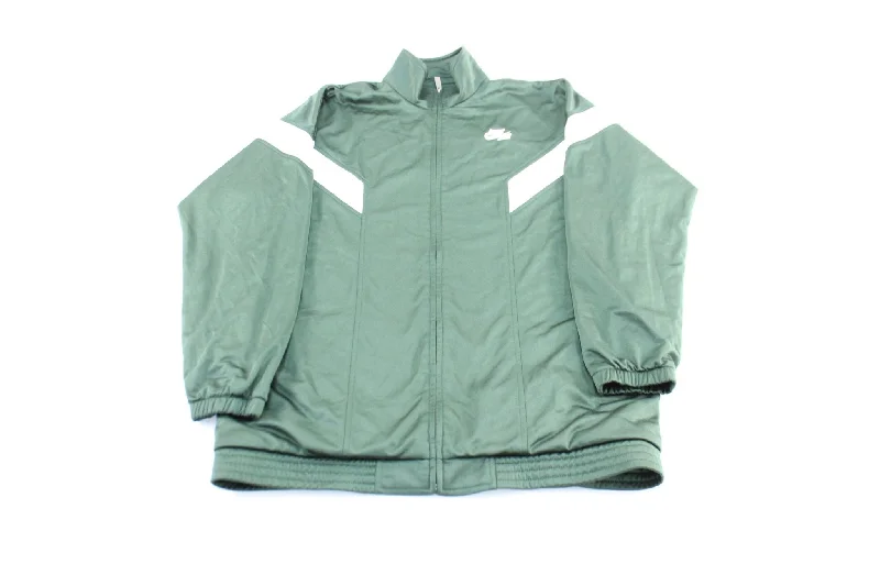 Y2K Nike Air Embroidered Logo Green & White Zip Up Jacket