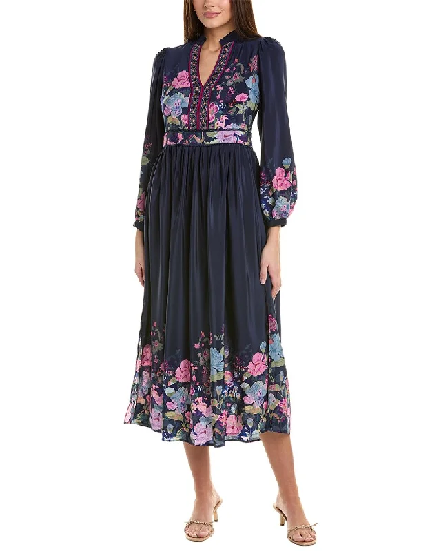 Johnny Was Valeria Silk Maxi Dress