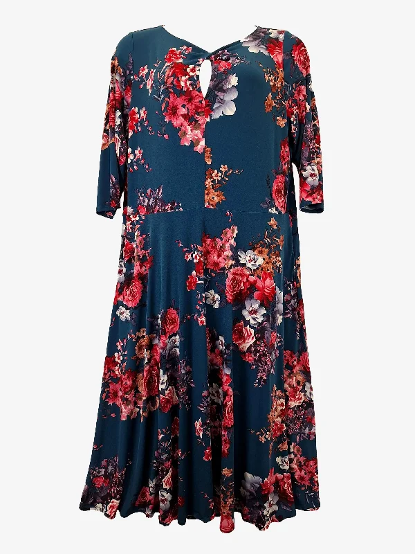 Leina & Fleur Effortless Stretch Meadow Maxi Dress Size 22