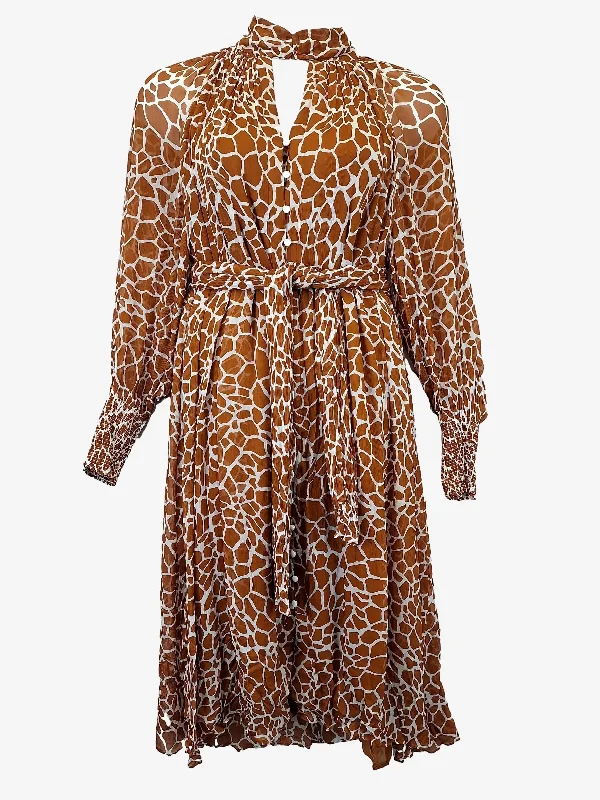 Country Road Elegant Giraffe Maxi Dress Size 12