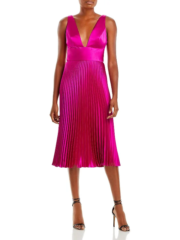 Womens Deep V Neck Long Cocktail And Party Dress