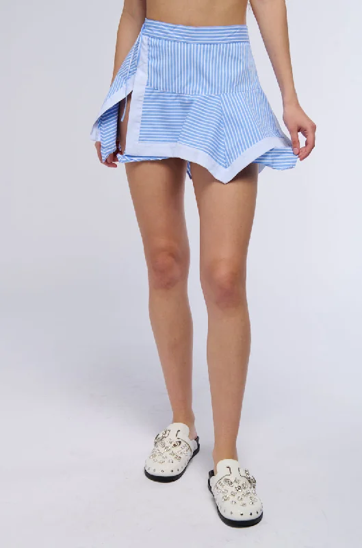 ANYBODY BUT YOU POPLIN MINI SKIRT