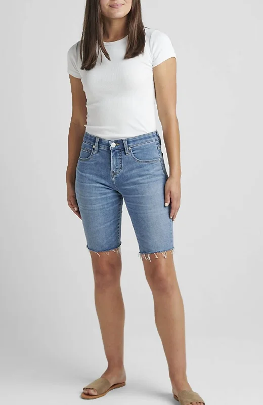 Cecilia Mid Rise Bermuda Shorts In Lakewood